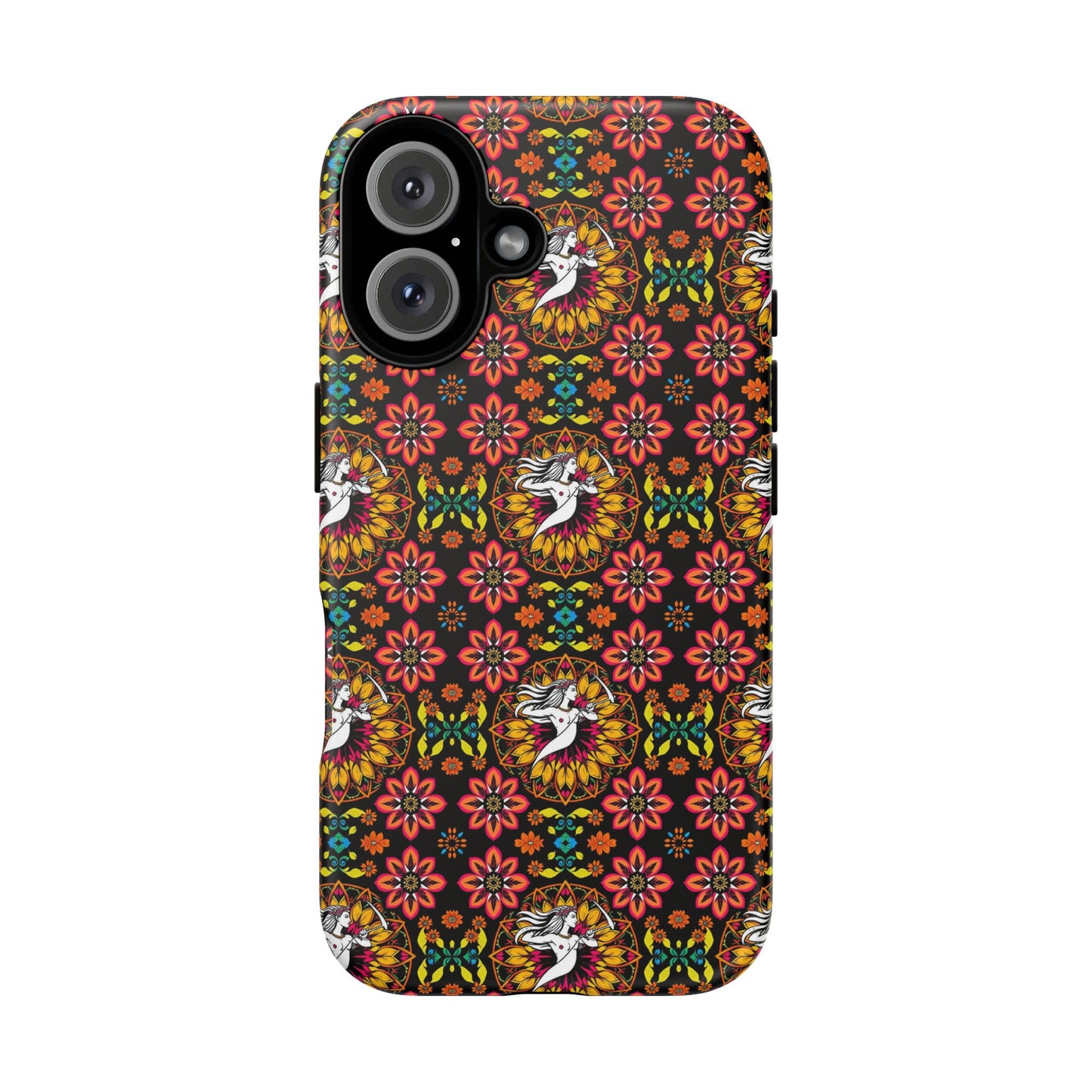 Tough Cases, Sagittarius, Zodiac v2, Flower Pattern
