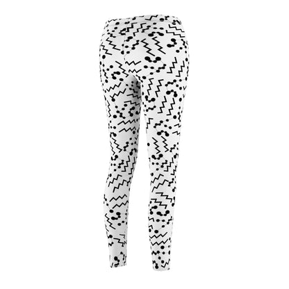 Women's Zodiac Cut & Sew Casual Leggings Aquarius Zodiac sign