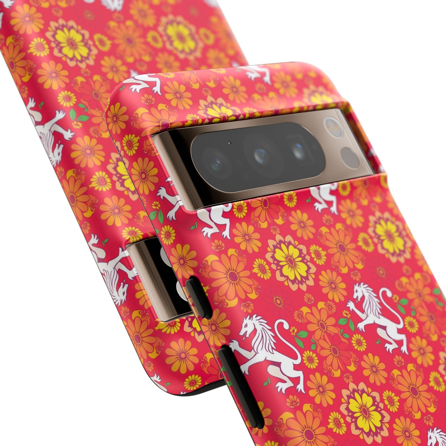 Tough Cases, Leo, Zodiac v4, Flower Pattern