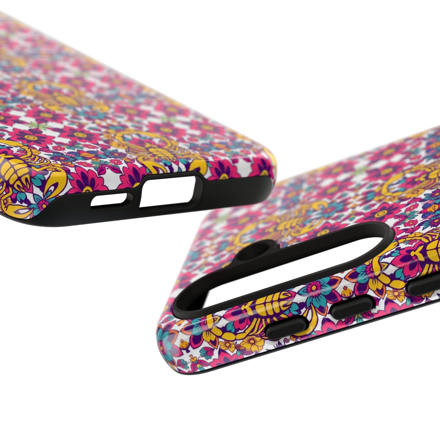 Tough Cases, Scorpio, Zodiac v2, Flower Pattern