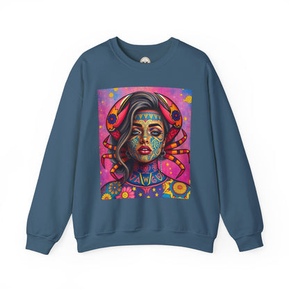 Unisex Heavy Blend™ Crewneck Sweatshirt, Cancer, Zodiac, Sexy Pattern