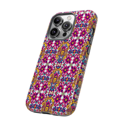 Tough Cases, Scorpio, Zodiac v2, Flower Pattern