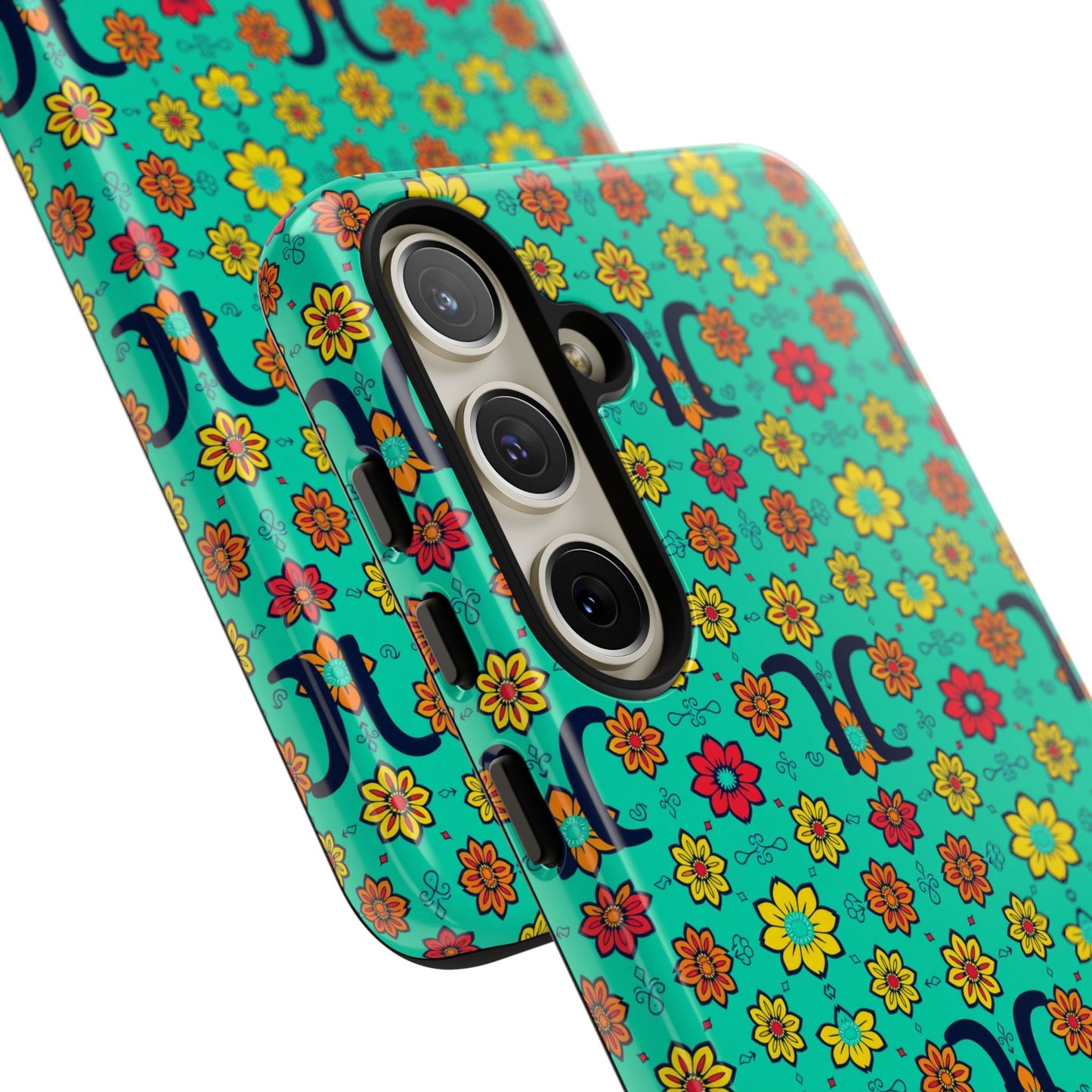 Tough Cases, Aquarius, Zodiac v2, Flower Pattern