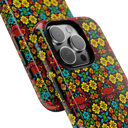 Tough Cases, Cancer, Zodiac v2, Flower Pattern
