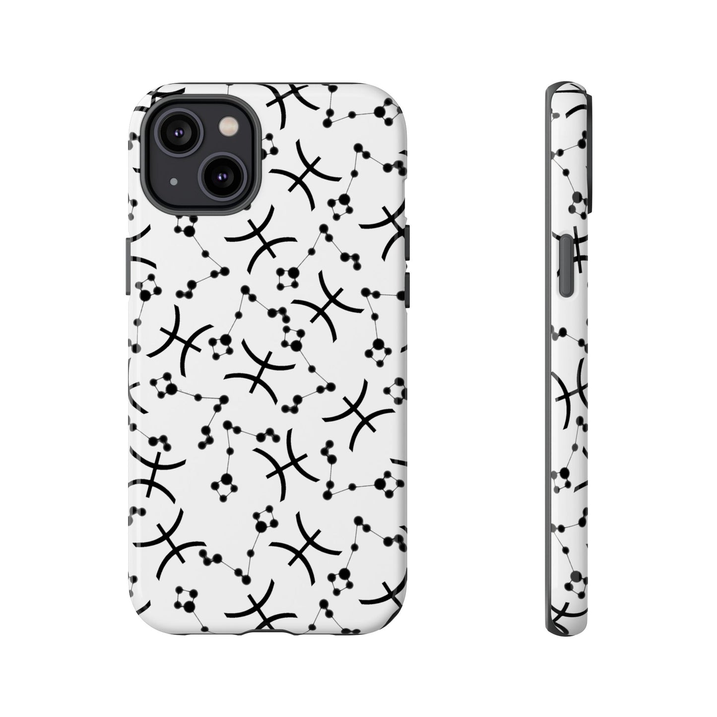 Tough Cases with the Pisces Zodiac sign for iPhone, Samsung Galaxy, and Google Pixel devices