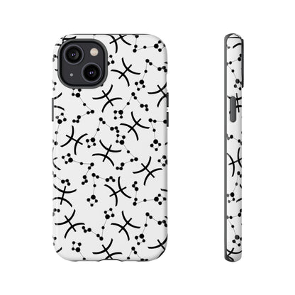 Tough Cases with the Pisces Zodiac sign for iPhone, Samsung Galaxy, and Google Pixel devices