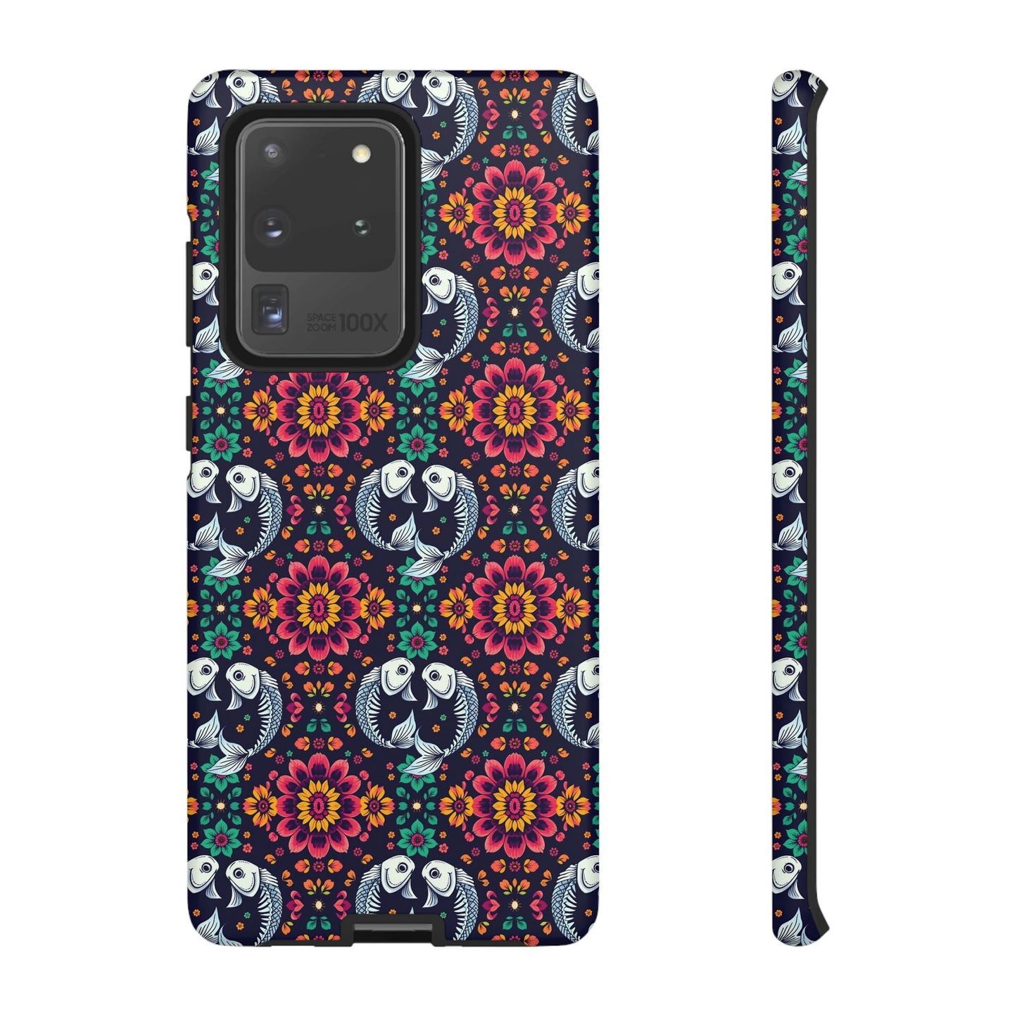 Tough Cases, Pisces, Zodiac v4, Flower Pattern