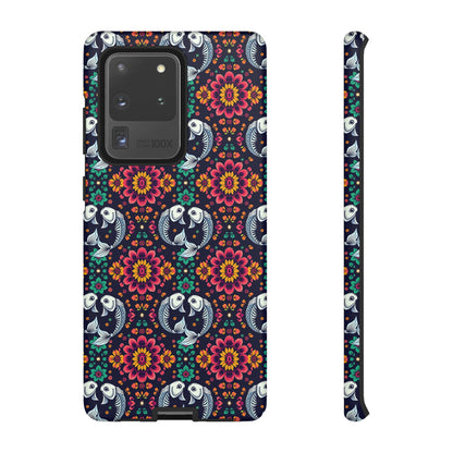 Tough Cases, Pisces, Zodiac v4, Flower Pattern