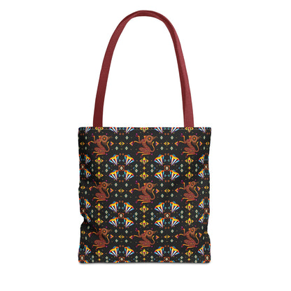 Tote Bag (AOP), Virgo, Zodiac, Jewel Pattern