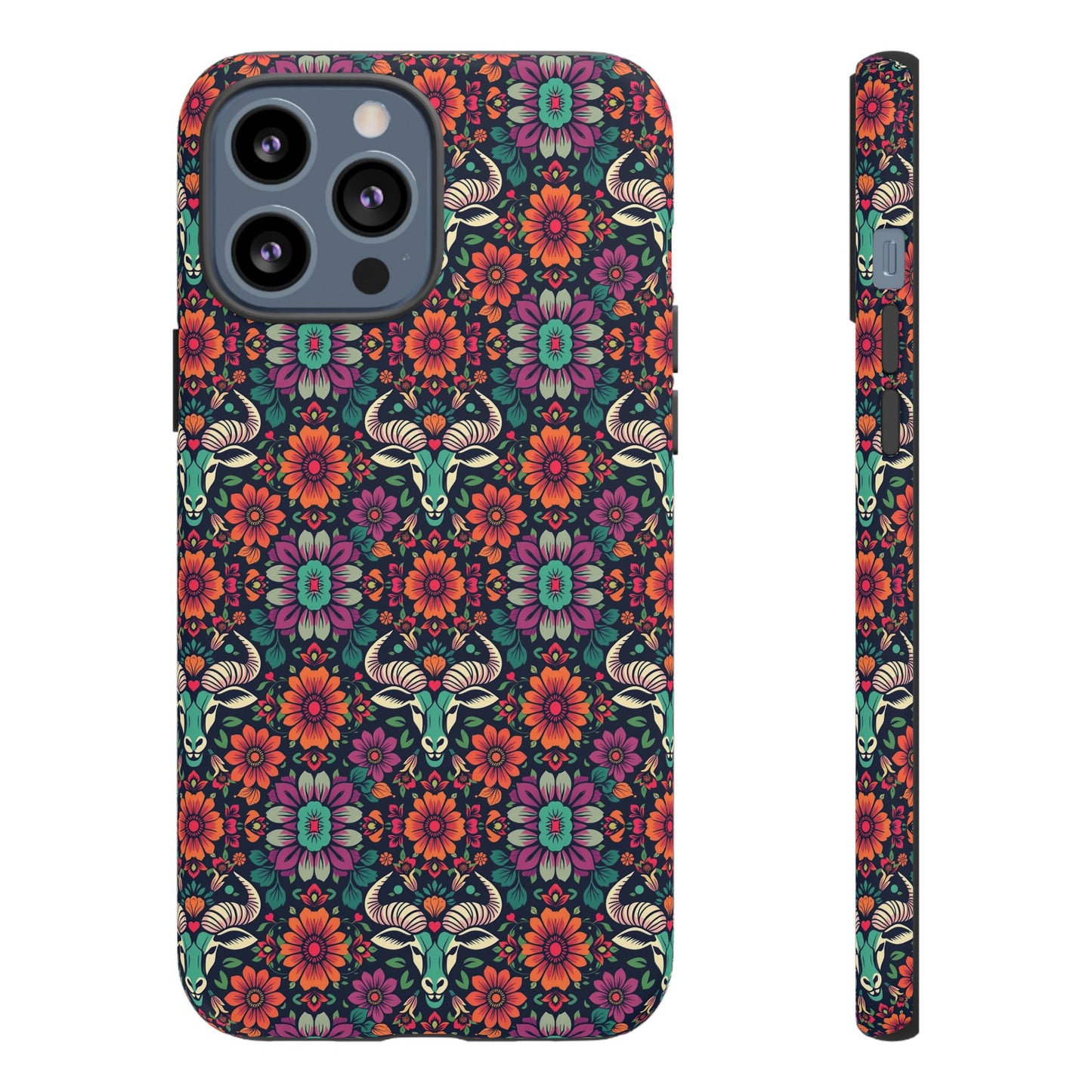 Tough Cases, Taurus, Zodiac v4, Flower Pattern
