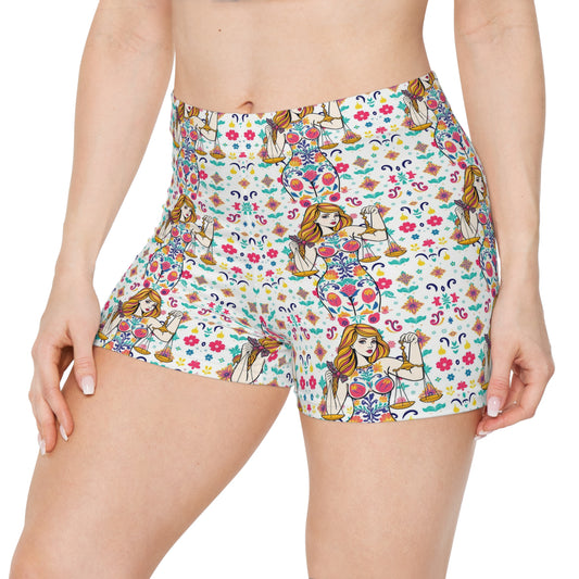 Women's Shorts, (AOP), Libra, Zodiac, Sexy Pattern
