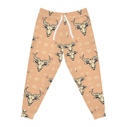 Athletic Joggers, Zodiac Design, Pattern, Taurus, AOP