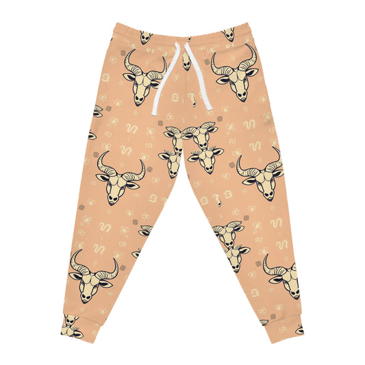 Athletic Joggers, Zodiac Design, Pattern, Taurus, AOP