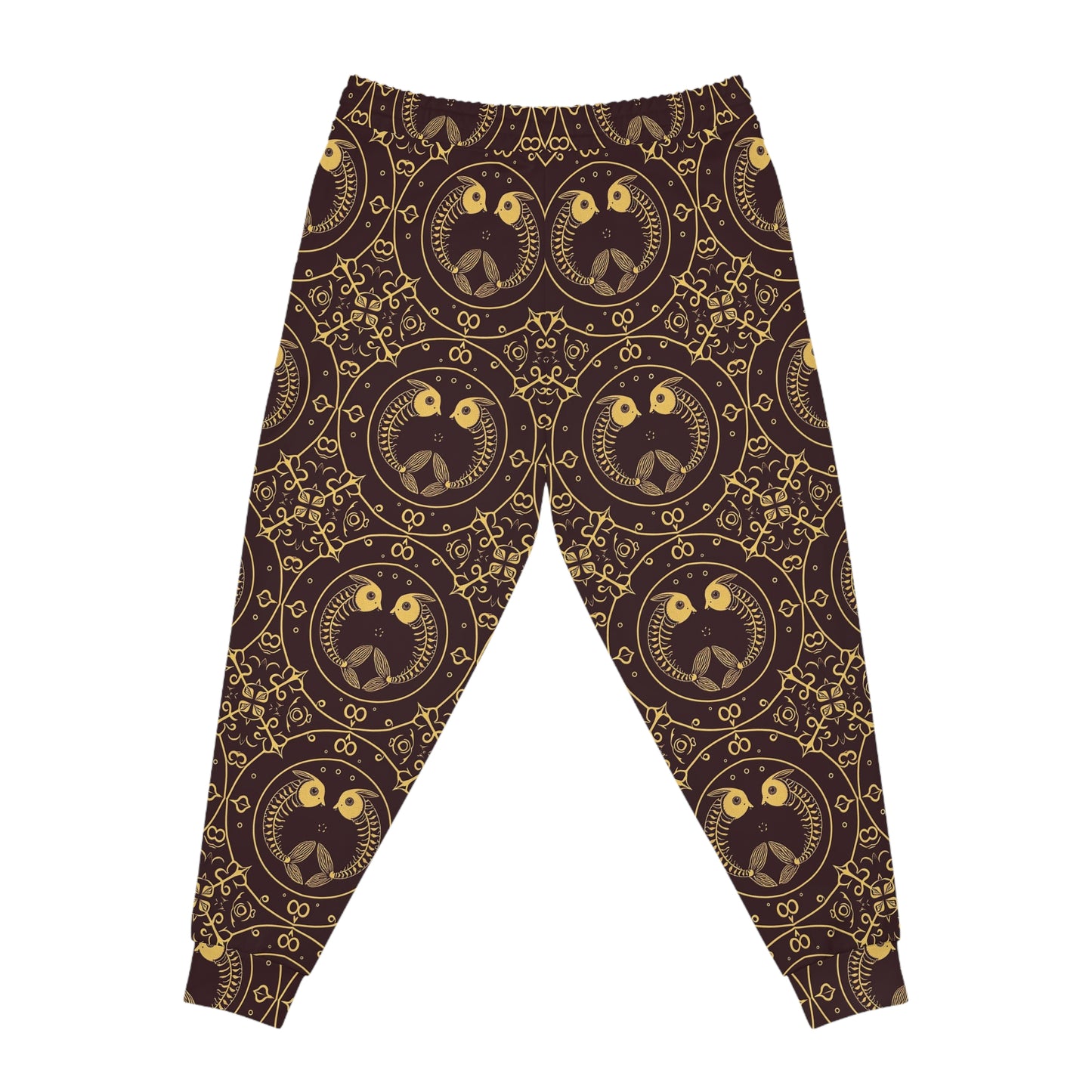 Athletic Joggers, Zodiac Design, Pattern v1, Pisces, AOP