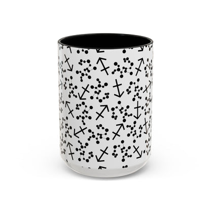 Accent Coffee Mug with the Sagittarius sign (11, 15oz)