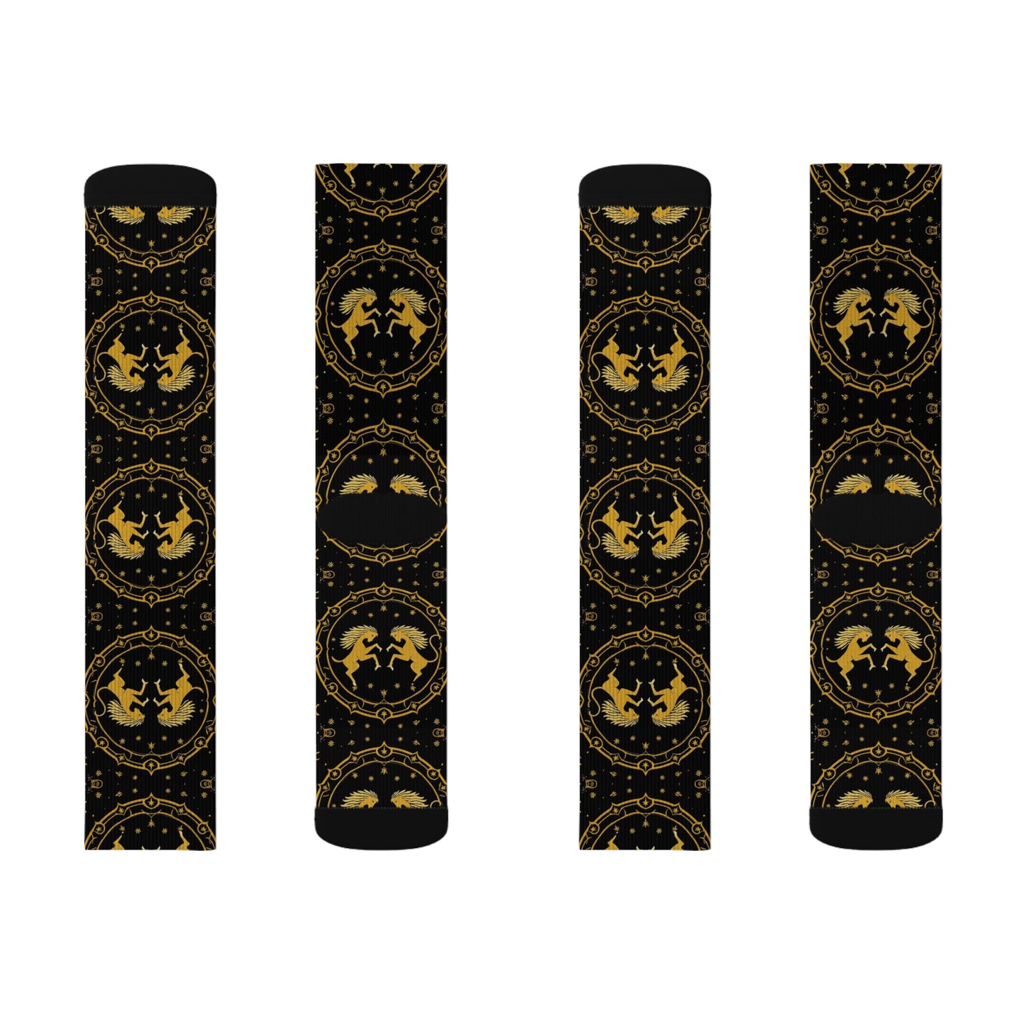 Sublimation Socks, Gemini, Zodiac, Pattern