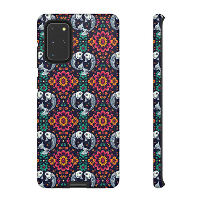 Tough Cases, Pisces, Zodiac v4, Flower Pattern