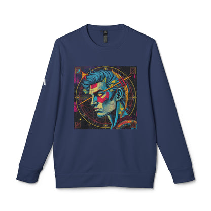 Adidas, Unisex Fleece Crewneck Sweatshirt, Sagittarius, Pop Art, Zodiac