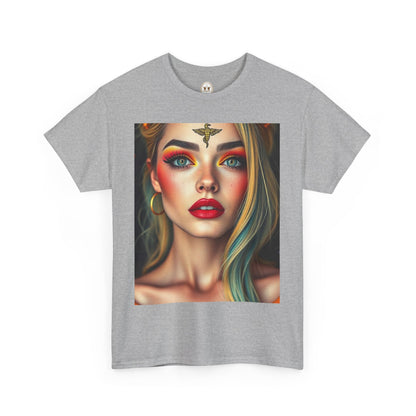 Unisex Heavy Cotton T-Shirt, Virgo, Zodiac, Sexy Art