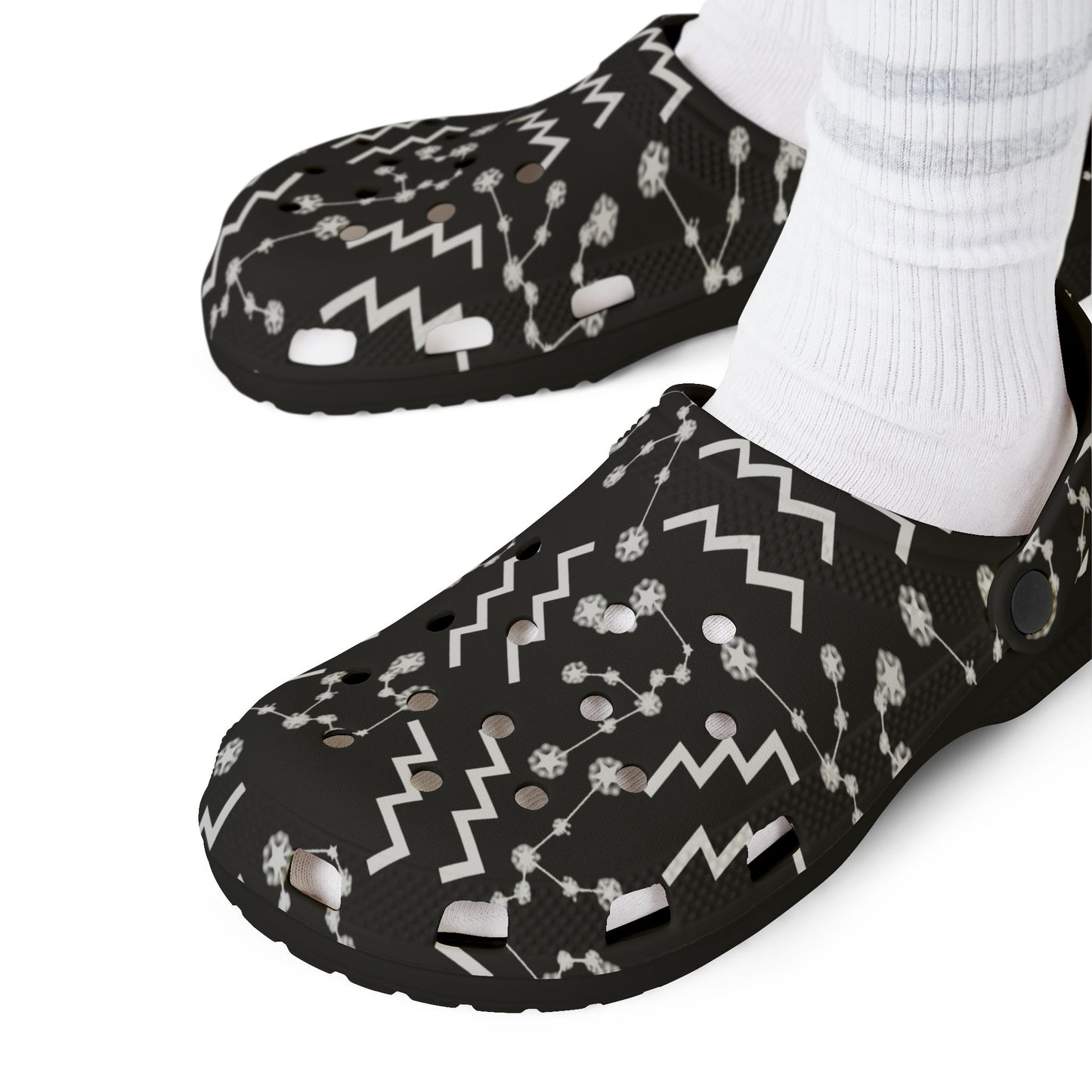 EVA Foam Rubber Shoes (AOP), Material 100% EVA, Aquarius Zodiac Design