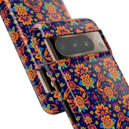 Tough Cases, Cancer, Zodiac, Flower Pattern