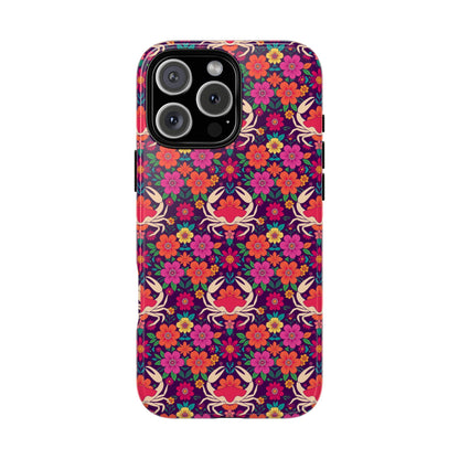 Tough Cases, Cancer, Zodiac v1, Flower Pattern