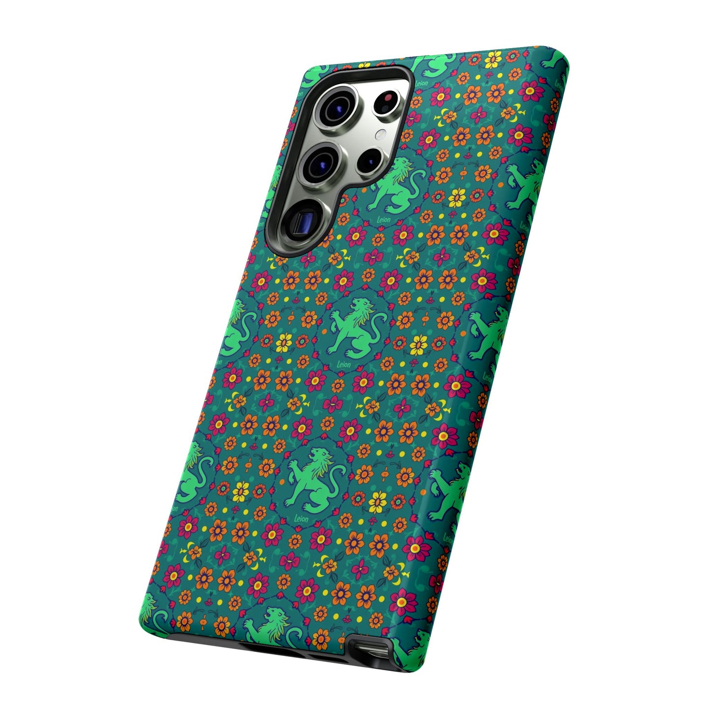 Tough Cases, Leo, Zodiac v3, Flower Pattern