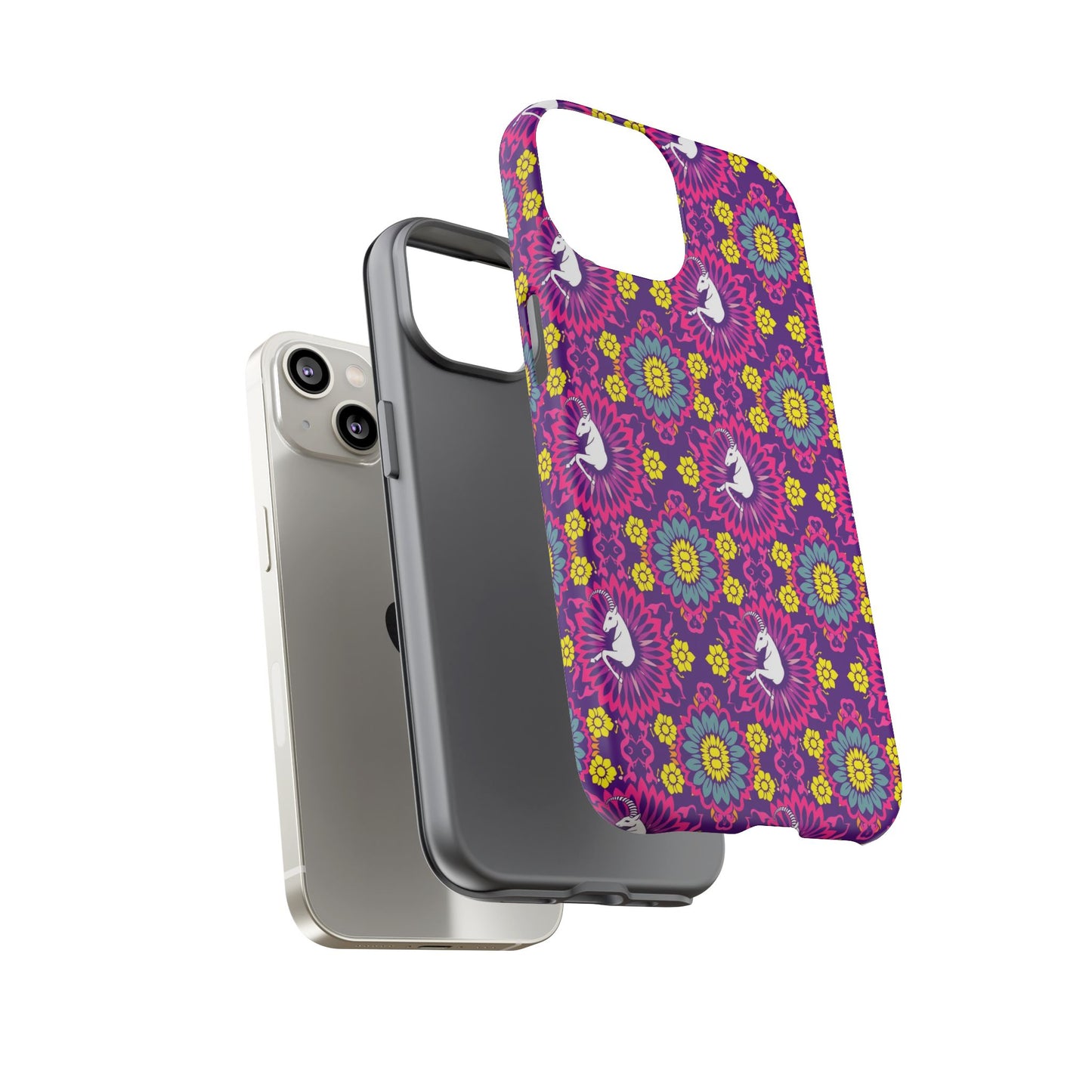 Tough Cases, Capricorn, Zodiac, Flower Pattern