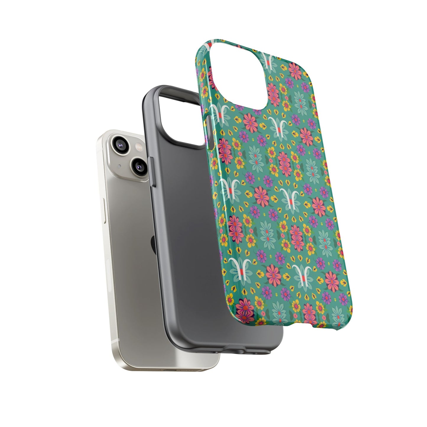 Tough Cases, Aquarius, Zodiac v4, Flower Pattern