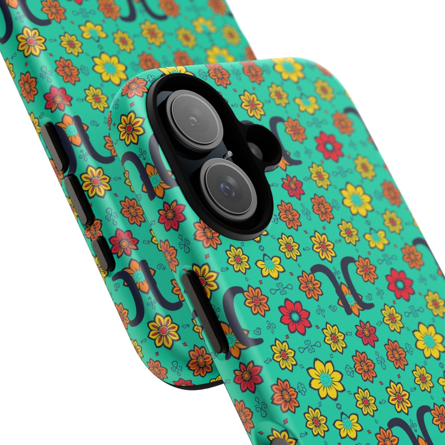 Tough Cases, Aquarius, Zodiac v2, Flower Pattern
