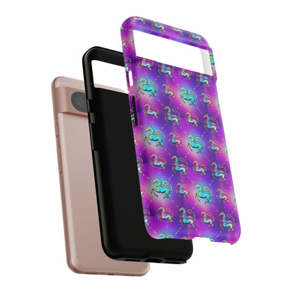 Tough Cases, Aquarius, Zodiac, Metal Pattern