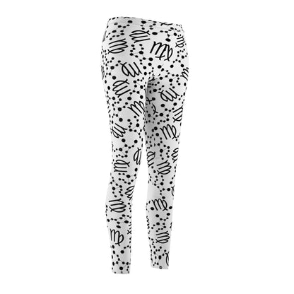Women's Zodiac Cut & Sew Casual Leggings Virgo Zodiac sign