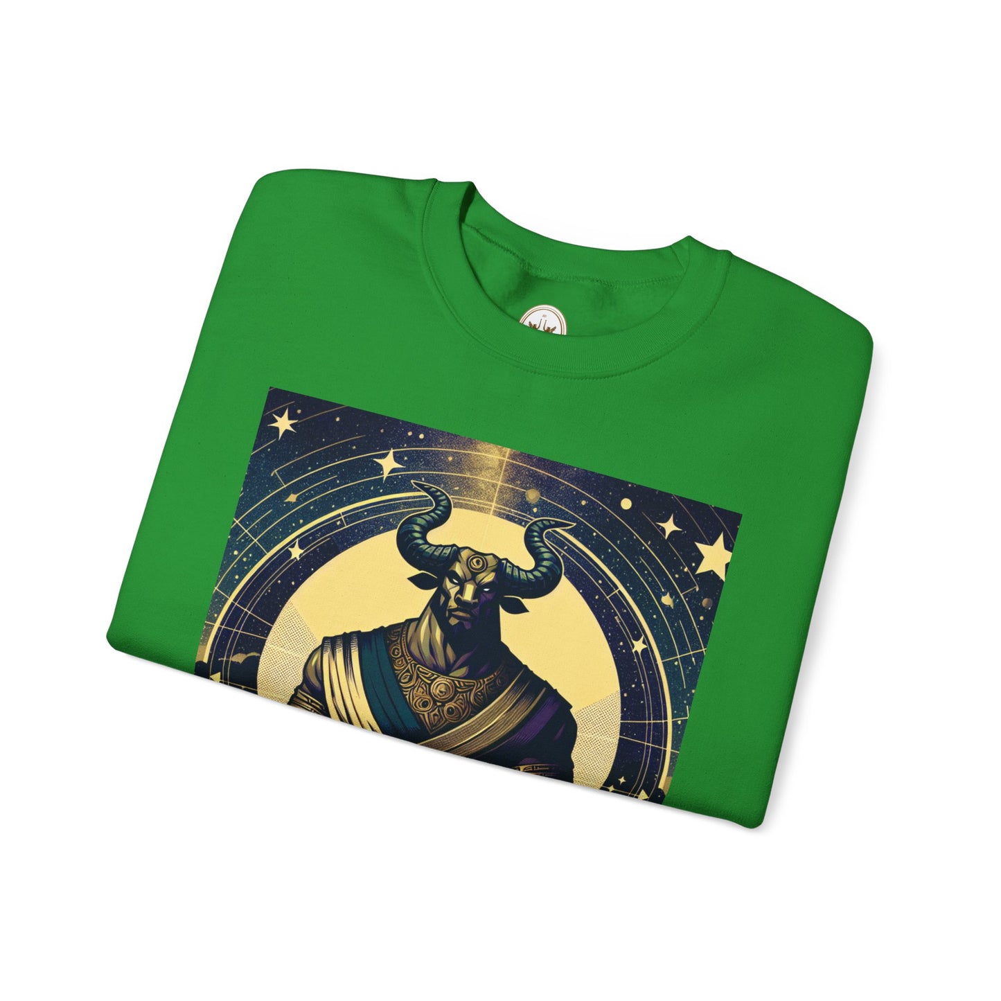 Unisex Heavy Blend™ Crewneck Sweatshirt, Minotaur, Taurus Zodiac Design
