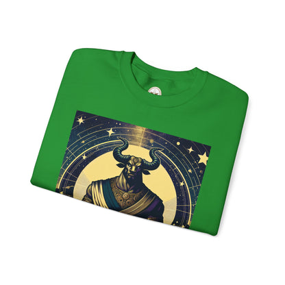 Unisex Heavy Blend™ Crewneck Sweatshirt, Minotaur, Taurus Zodiac Design