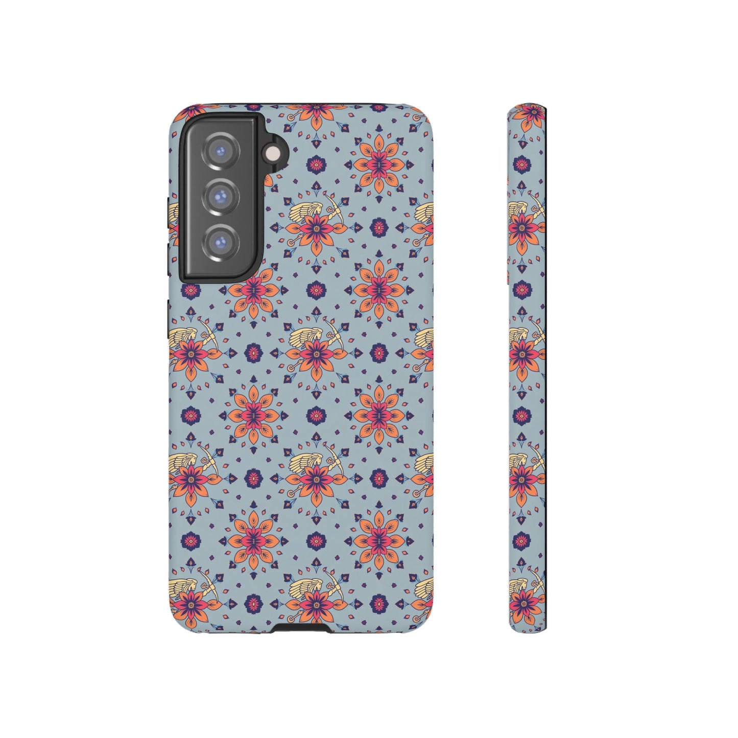 Tough Cases, Sagittarius, Zodiac v3, Flower Pattern