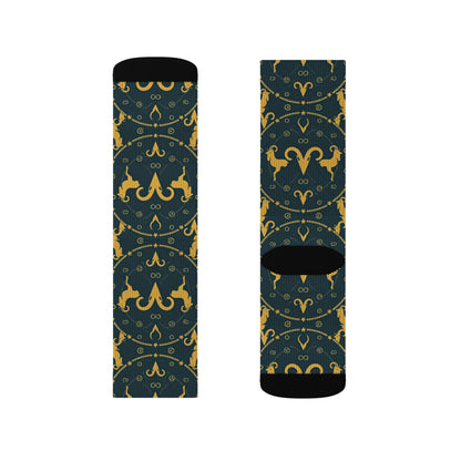 Sublimation Socks, Aries, Zodiac, Pattern
