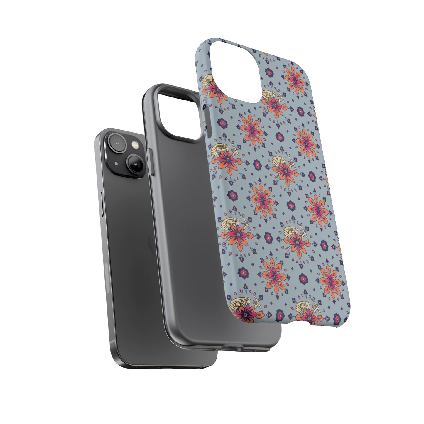 Tough Cases, Sagittarius, Zodiac v3, Flower Pattern