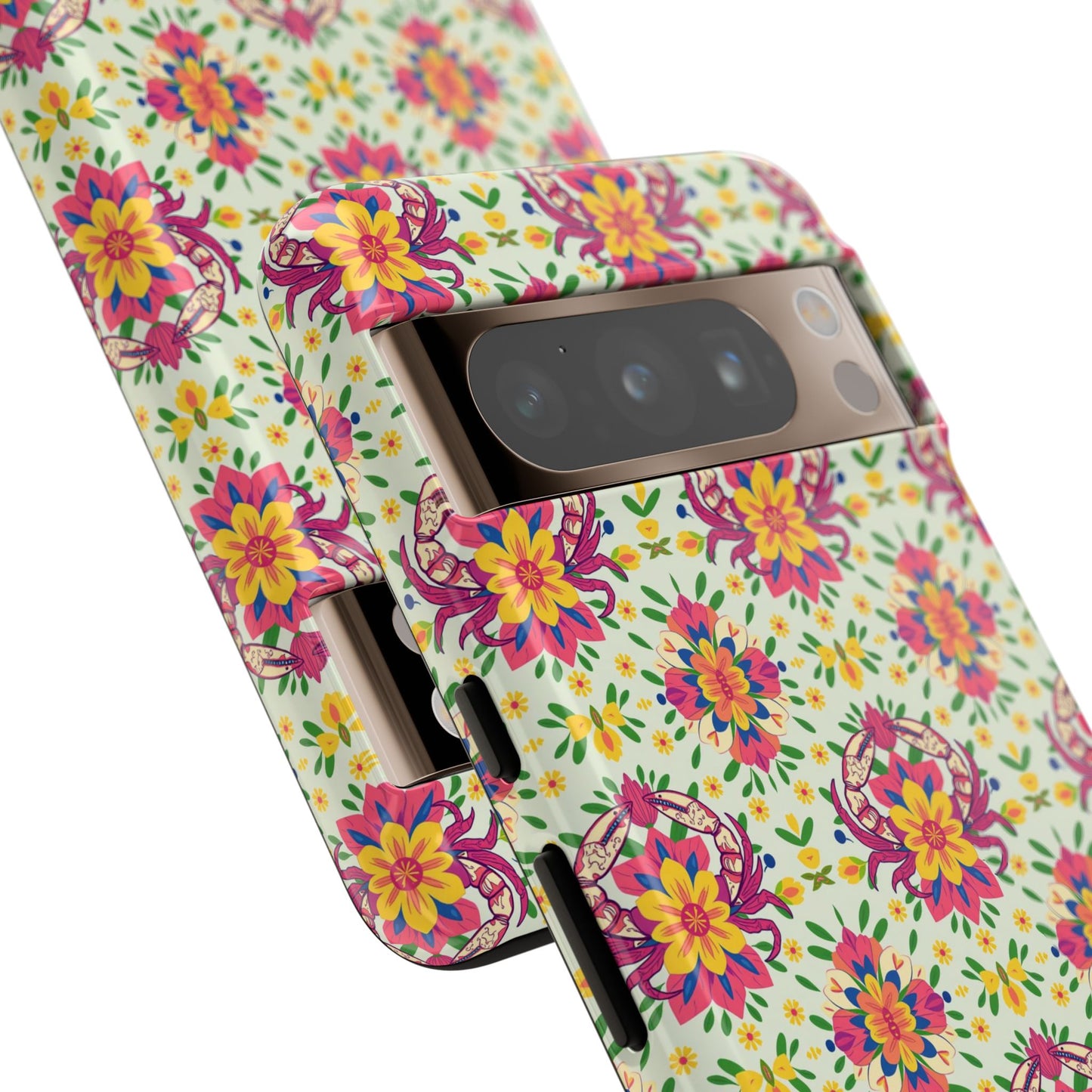 Tough Cases, Cancer, Zodiac v3, Flower Pattern