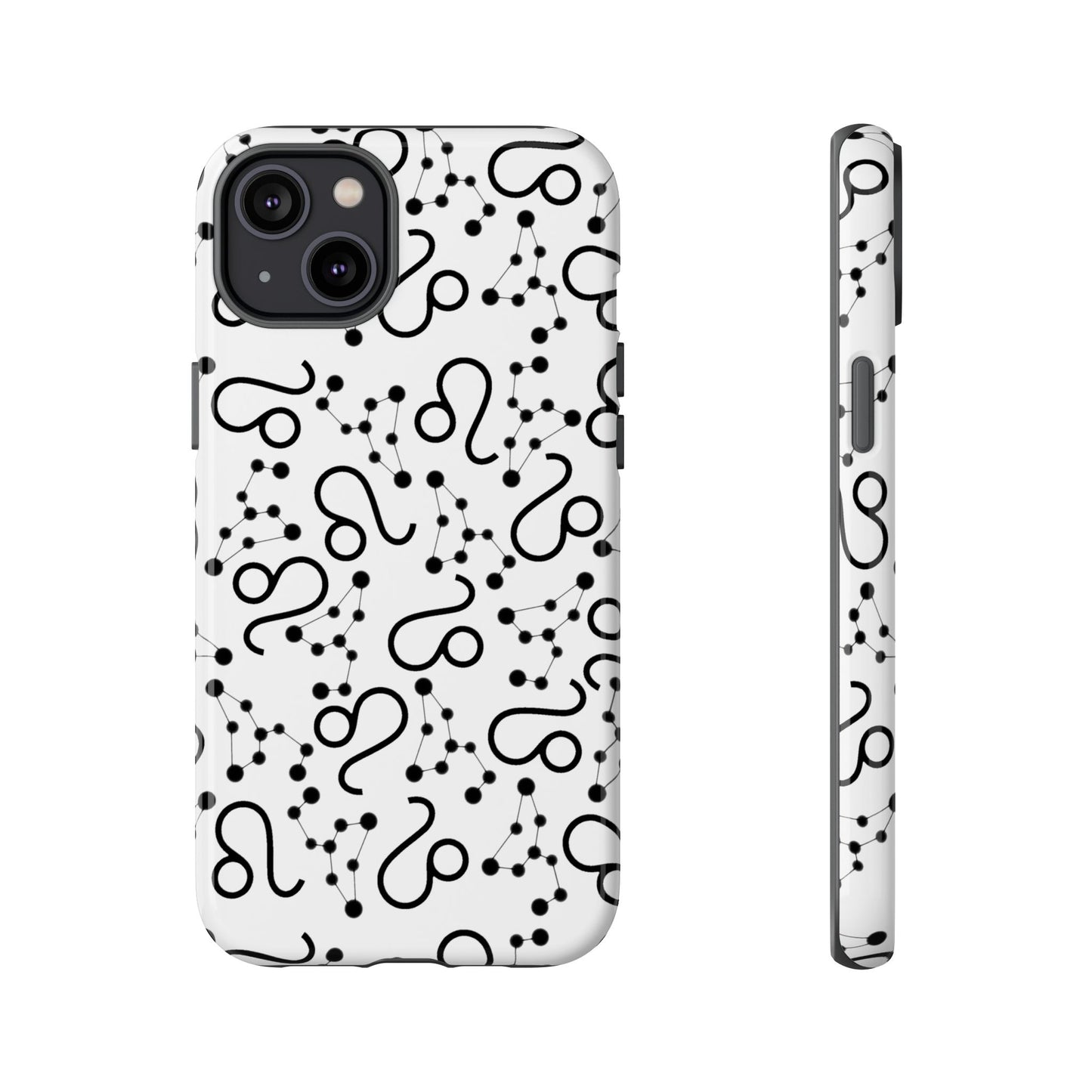 Tough Cases with the Leo Zodiac sign for iPhone, Samsung Galaxy, and Google Pixel devices