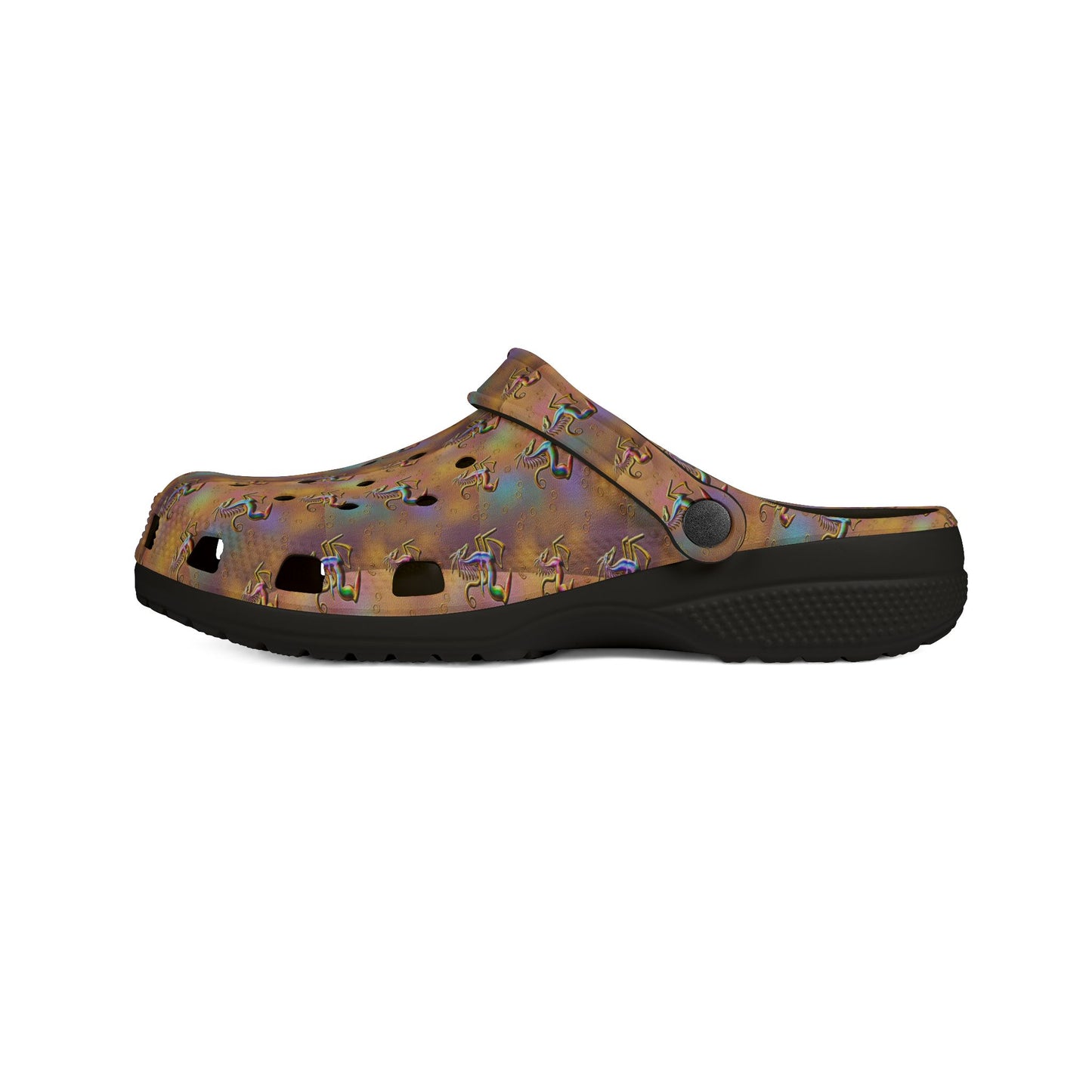 EVA Foam Rubber Shoes, (AOP), Aquarius, Zodiac v2, Pattern