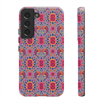 Tough Cases, Pisces, Zodiac v3, Flower Pattern