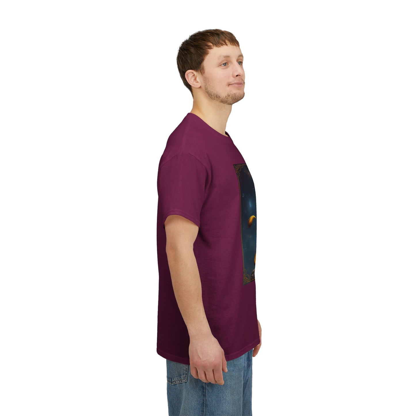 Unisex Heavy Cotton T-Shirt, King of Lions, Leo Zodiac Design