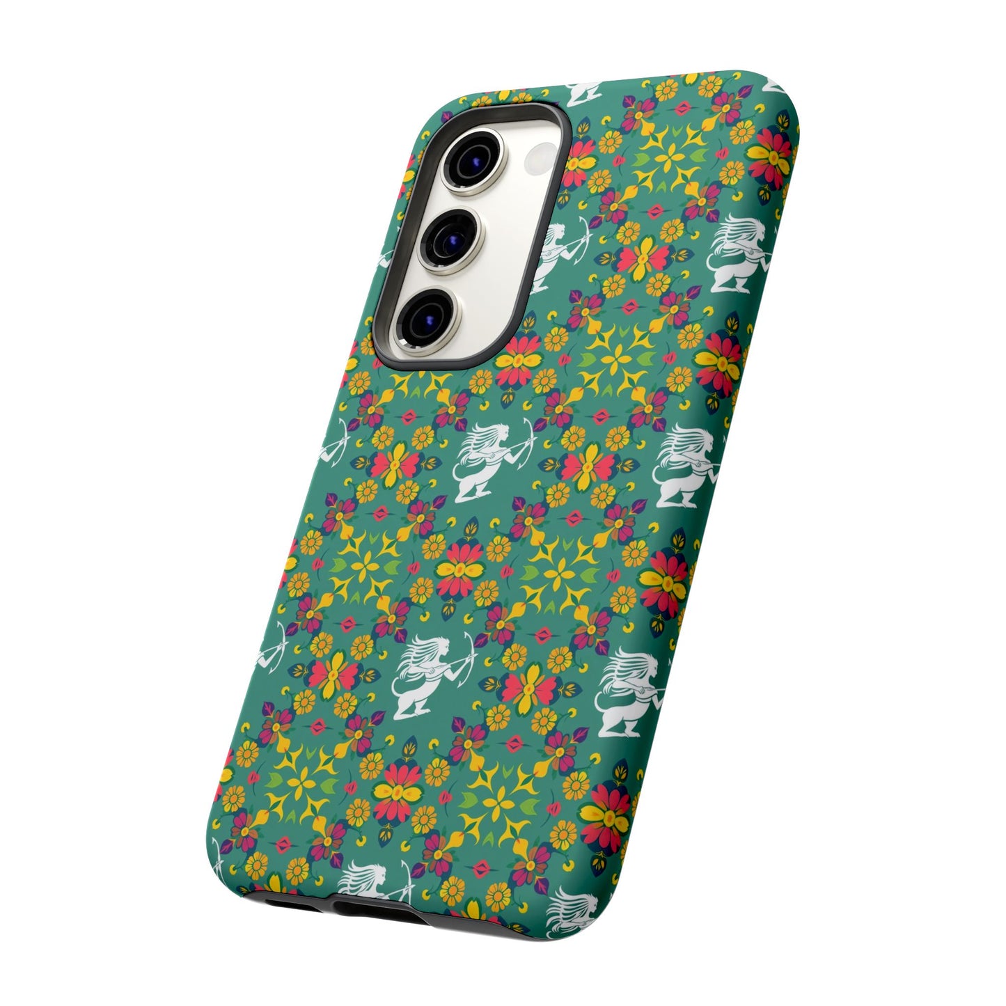 Tough Cases, Sagittarius, Zodiac, Flower Pattern