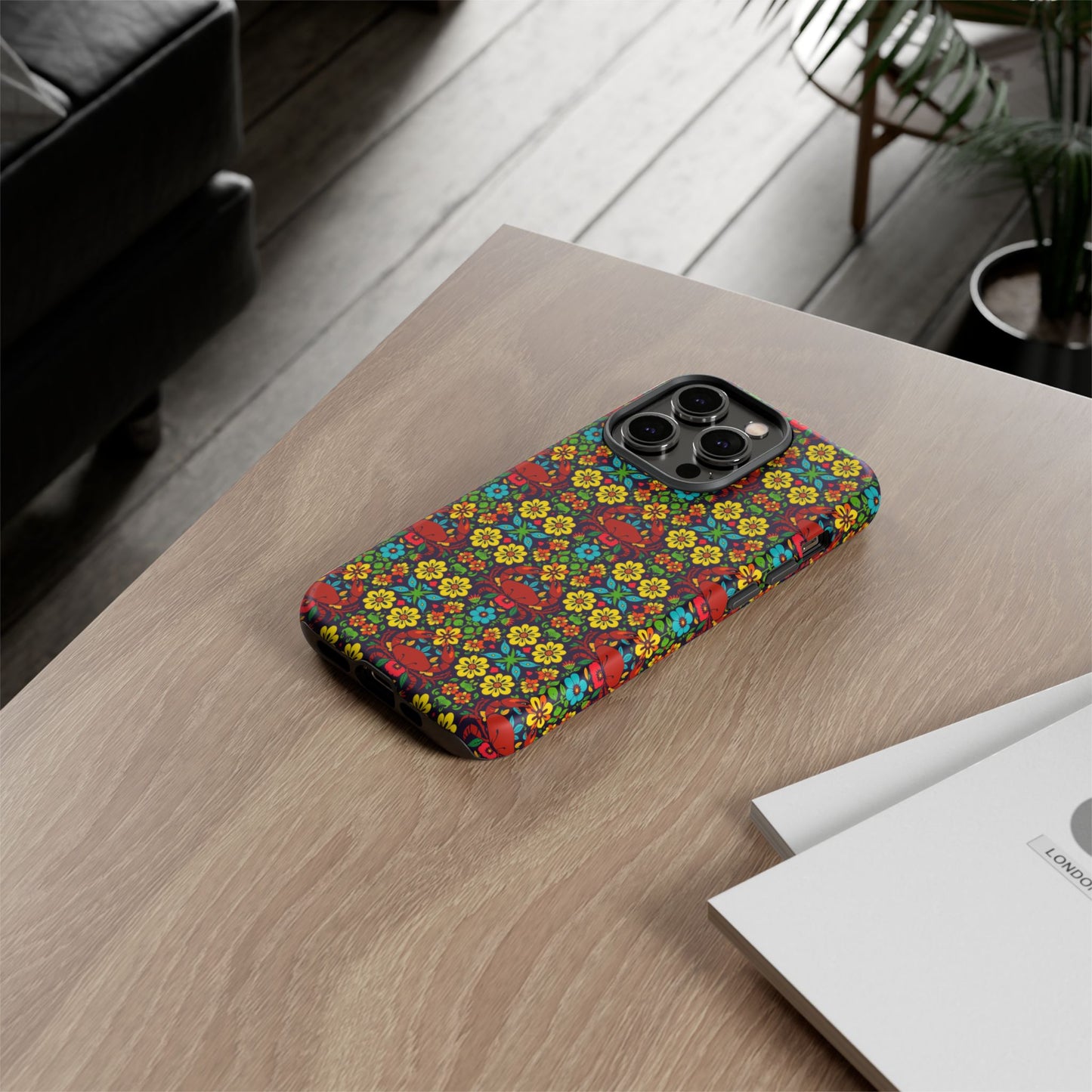 Tough Cases, Cancer, Zodiac v2, Flower Pattern
