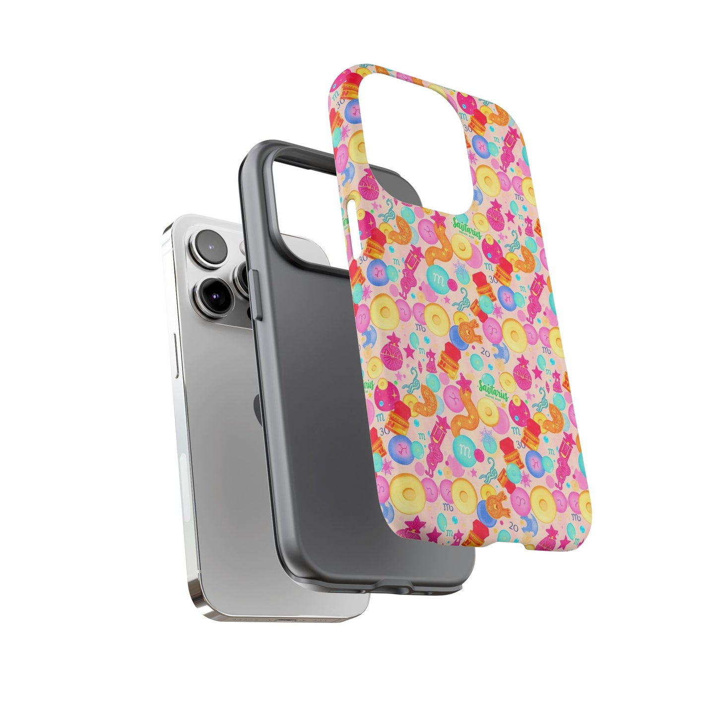 Tough Cases, Sagittarius, Zodiac v2, Bubble Pattern