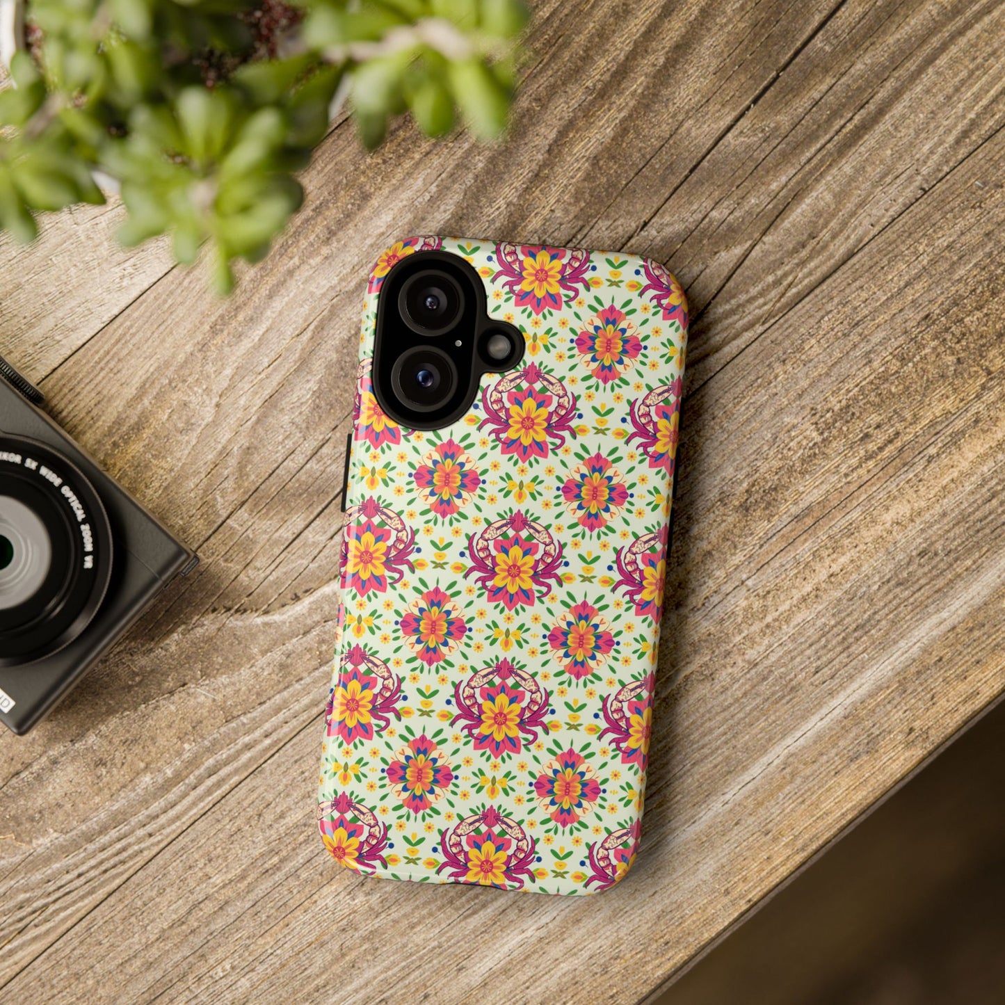 Tough Cases, Cancer, Zodiac v3, Flower Pattern