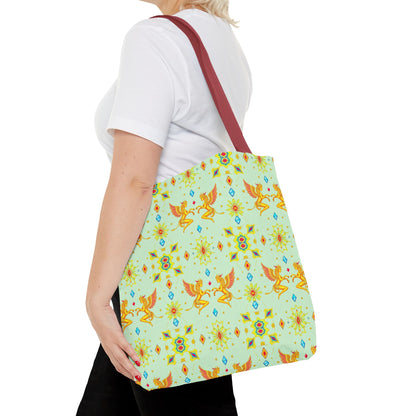 Tote Bag (AOP), Gemini, Zodiac v1, Jewel Pattern