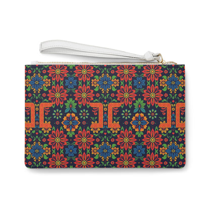 Clutch Bag, Gemini, Zodiac, Flower Pattern