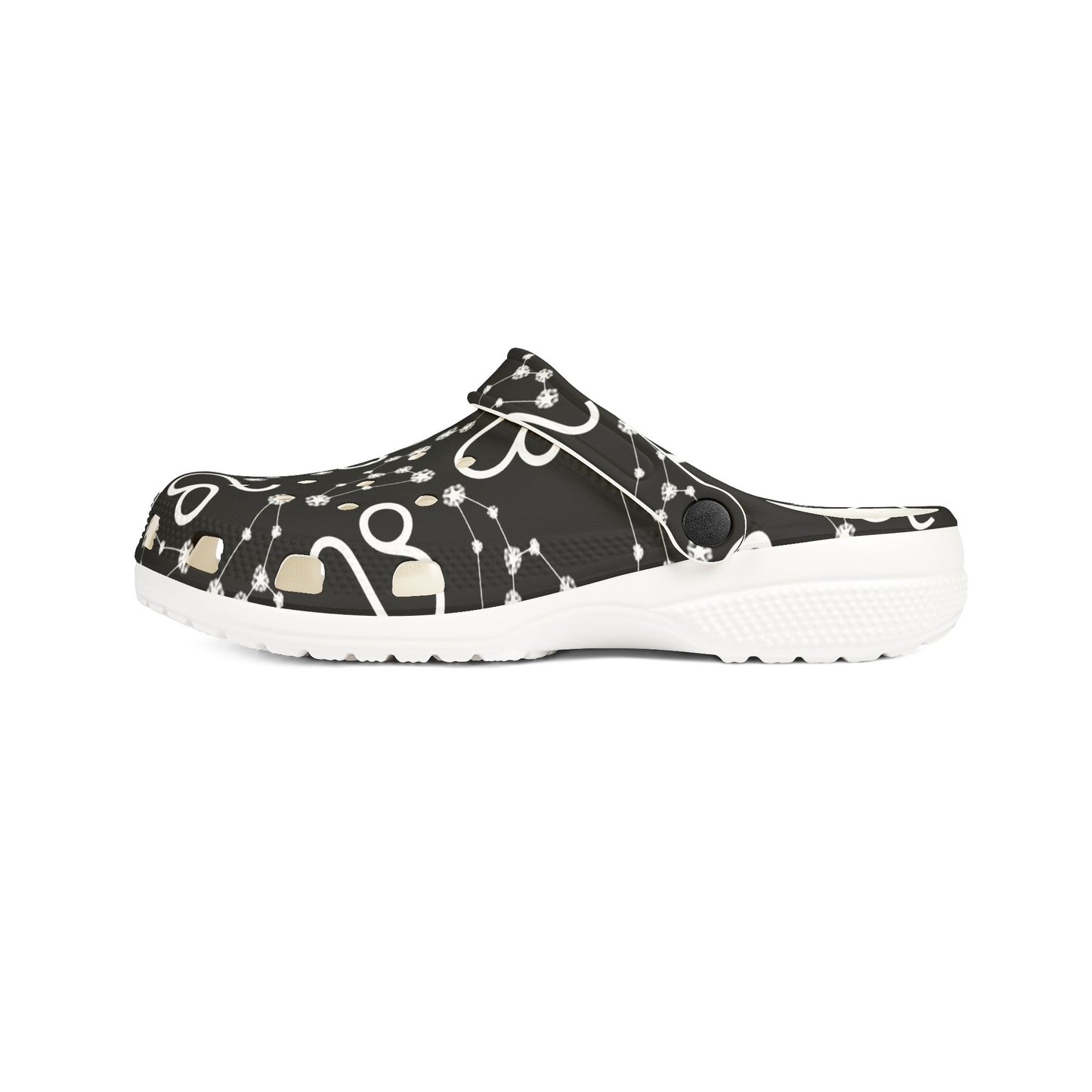 EVA Foam Rubber Shoes (AOP), Material 100% EVA, Leo Zodiac Design