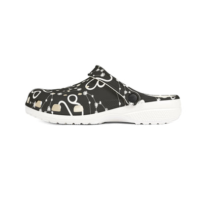 EVA Foam Rubber Shoes (AOP), Material 100% EVA, Leo Zodiac Design